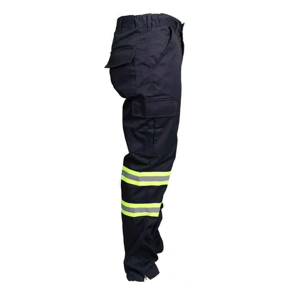 High Visibility Safety Flex Fit Work Pant/Trouser w / Leg Zipper - Fire Protection Parts