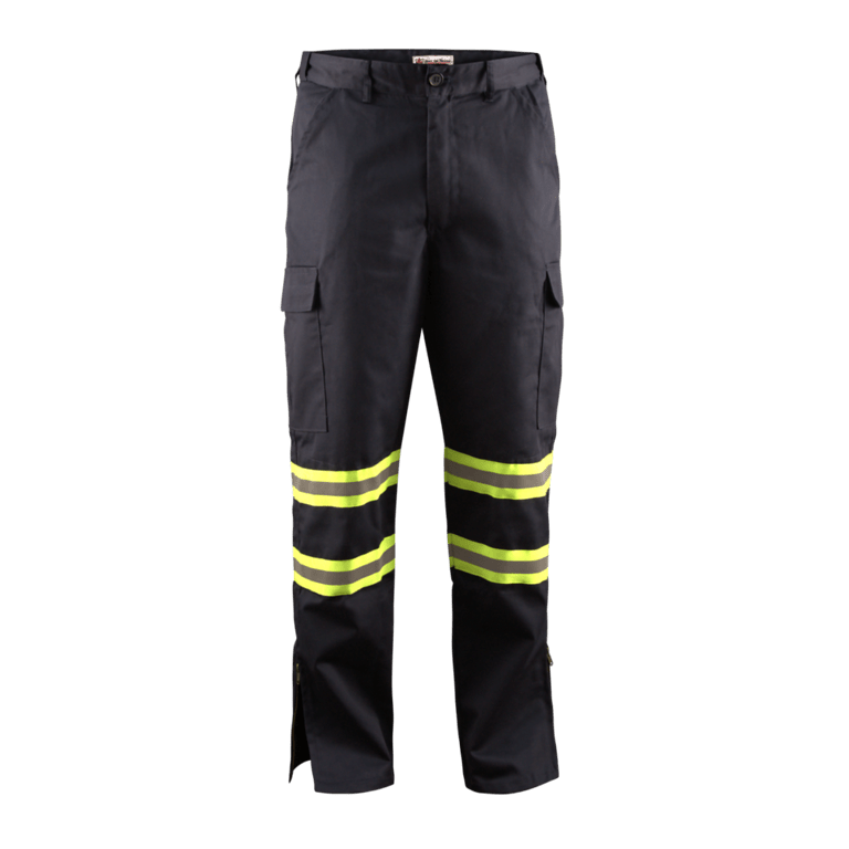 High Visibility Safety Flex Fit Work Pant/Trouser w / Leg Zipper - Fire Protection Parts