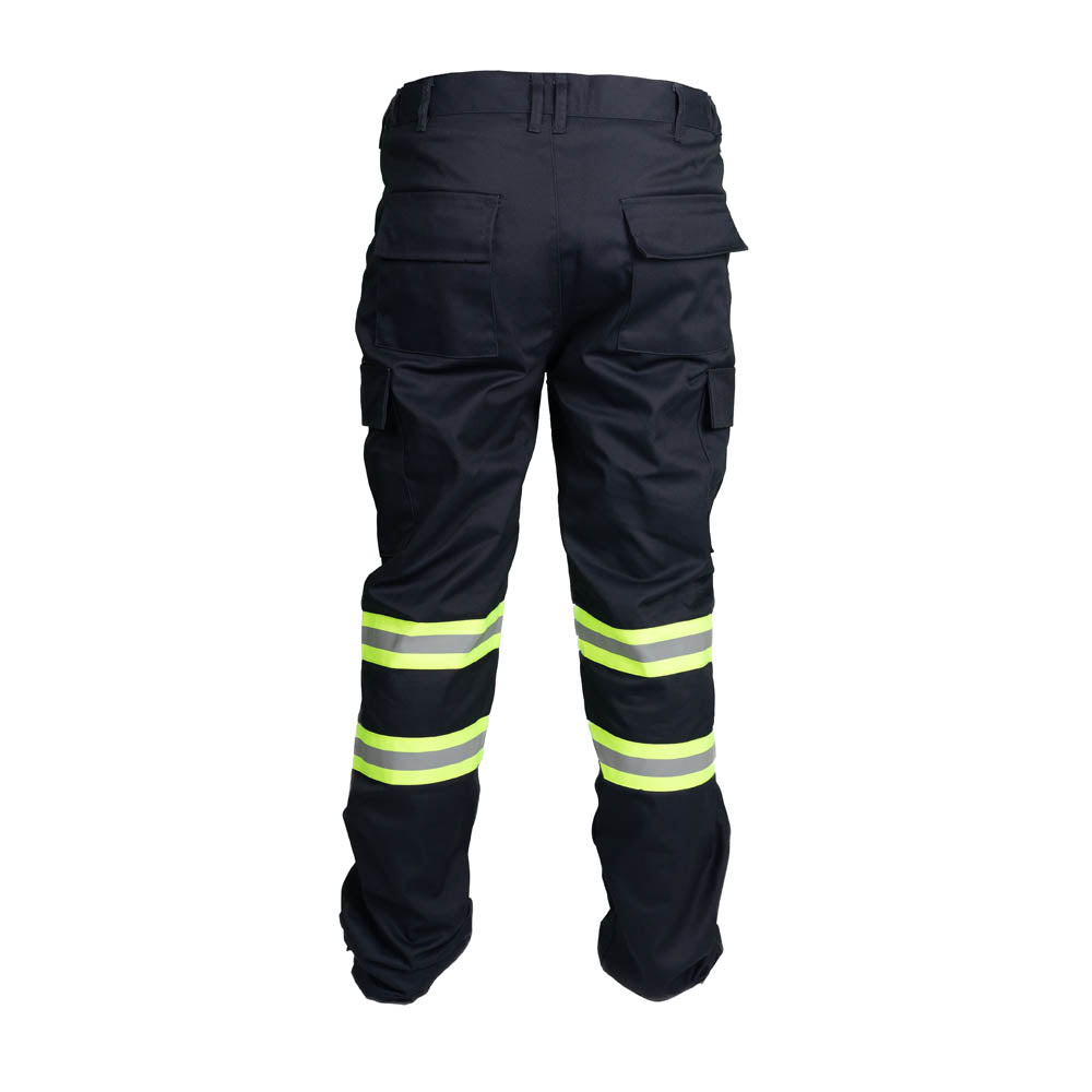 High Visibility Safety Flex Fit Work Pant/Trouser w / Leg Zipper - Fire Protection Parts