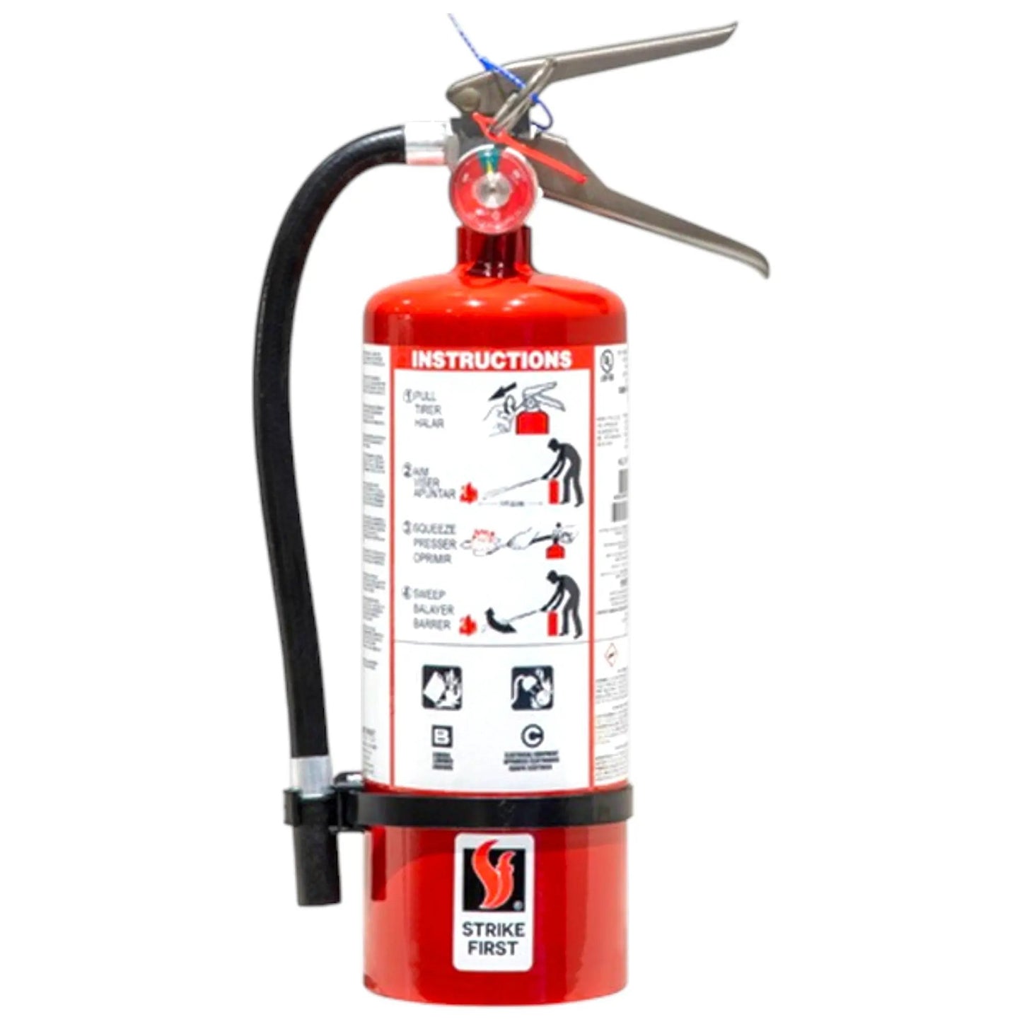 5 lb BC 10BC Fire Extinguisher with Vehicle Bracket by Strike First Corporation