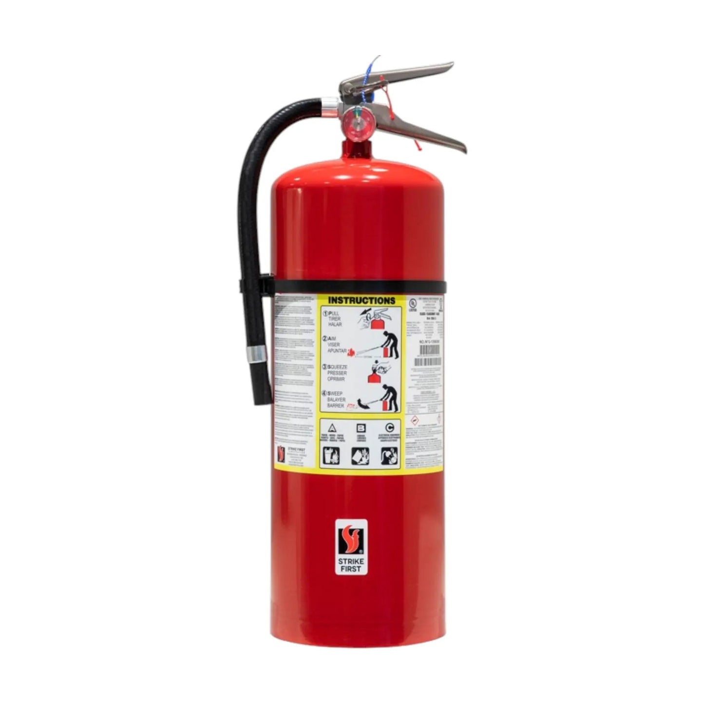 20 LB ABC 10A120BC Fire Extinguisher With Bracket by Strike First Corporation