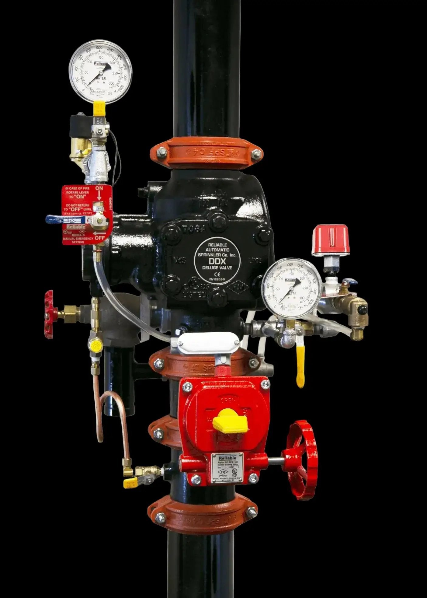 Fire Deluge Valve Electric Trim Fully Assembled 25DDXFER by Reliable Sprinkler