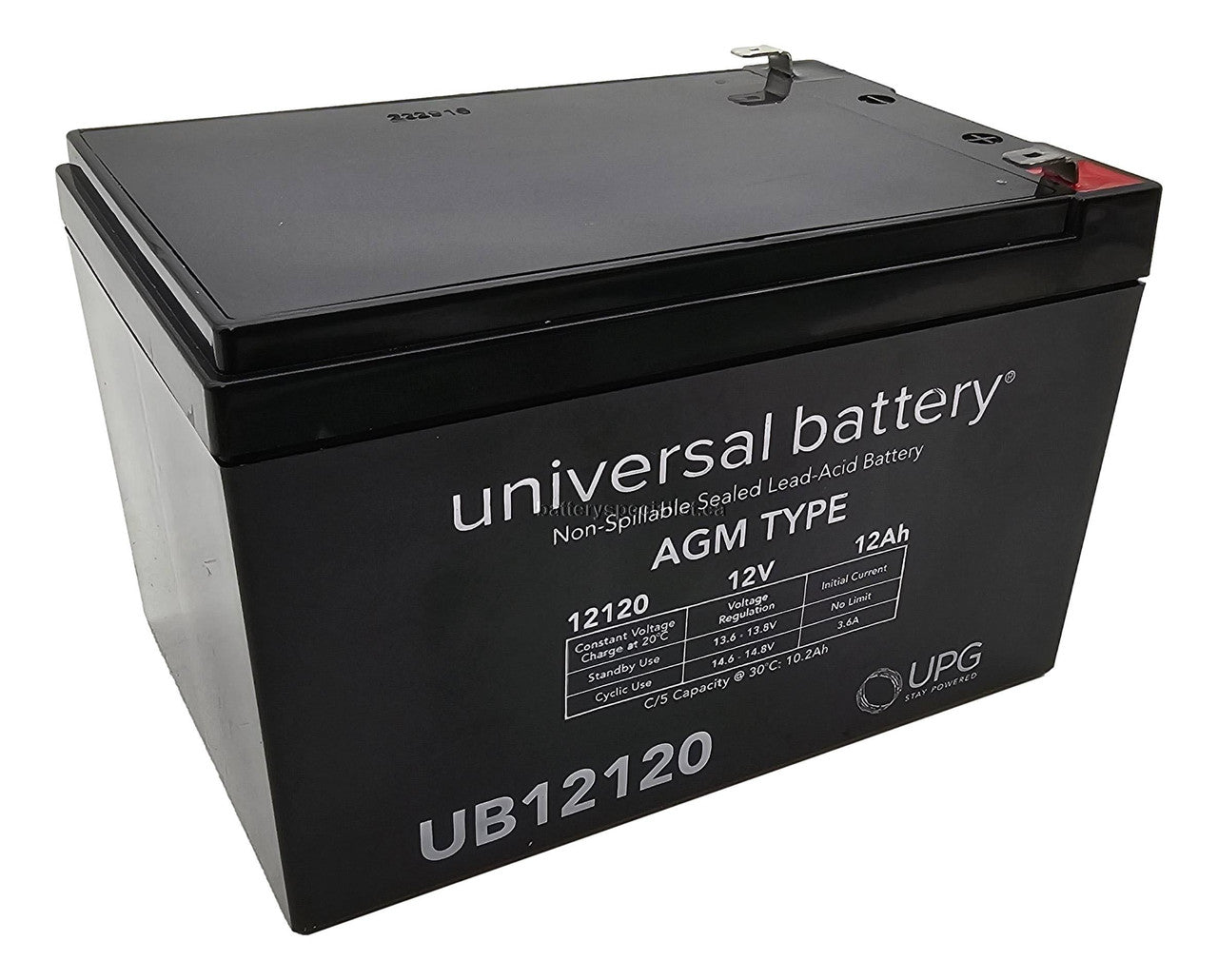 Kidde 12V 12Ah Sealed Lead Acid Battery for Fire Detectors - Fire Protection Parts