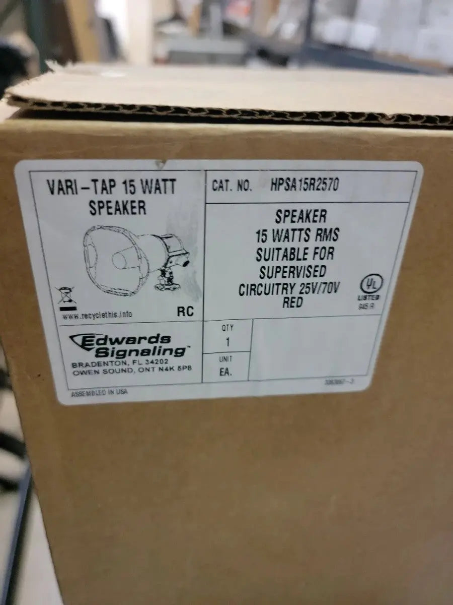 Kidde 15W Loudspeaker Red UL/FM Approved Fire Alarm Alert for Emergency Communication by Kidde