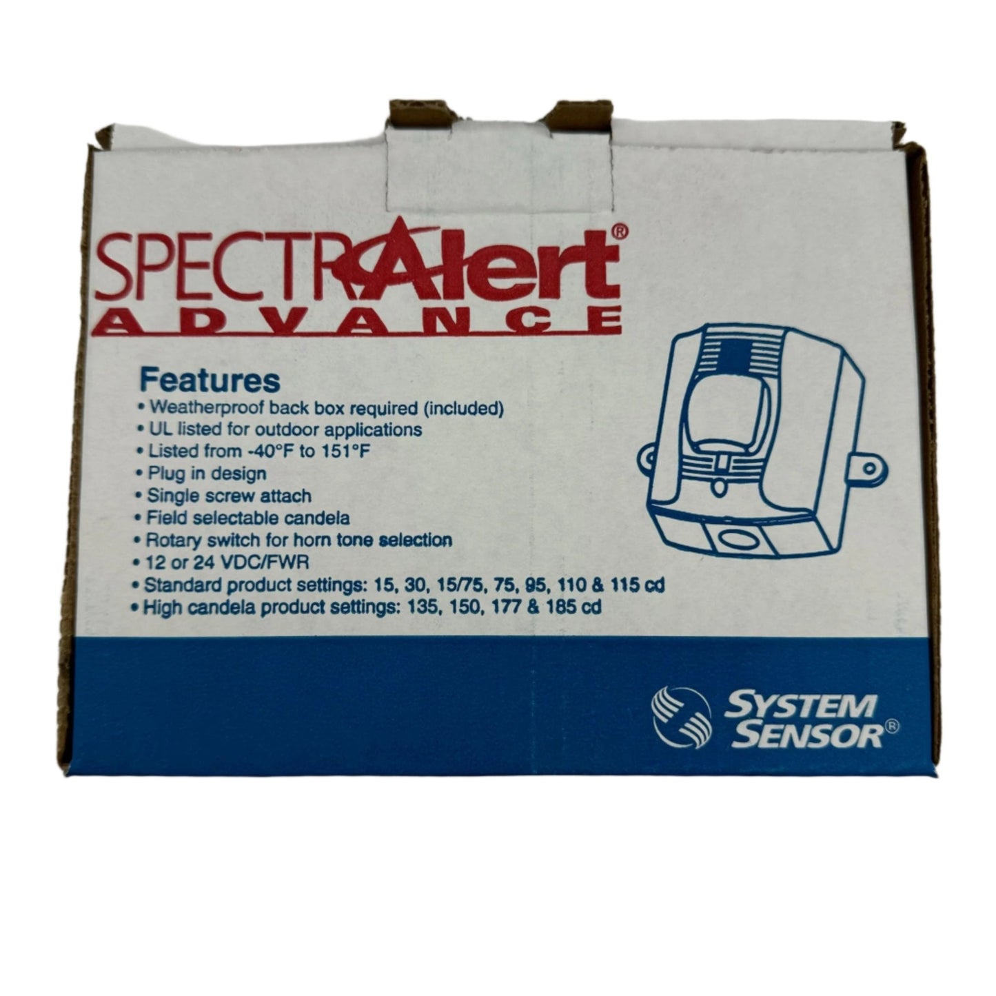 Kidde Bell Strobe Plate 15/75 cd UL Listed for Fire Safety - Fire Protection Parts