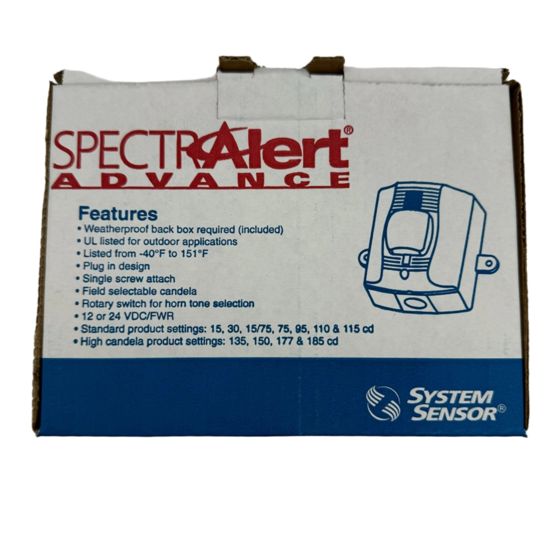 Kidde Bell Strobe Plate 15/75 cd UL Listed for Fire Safety - Fire Protection Parts