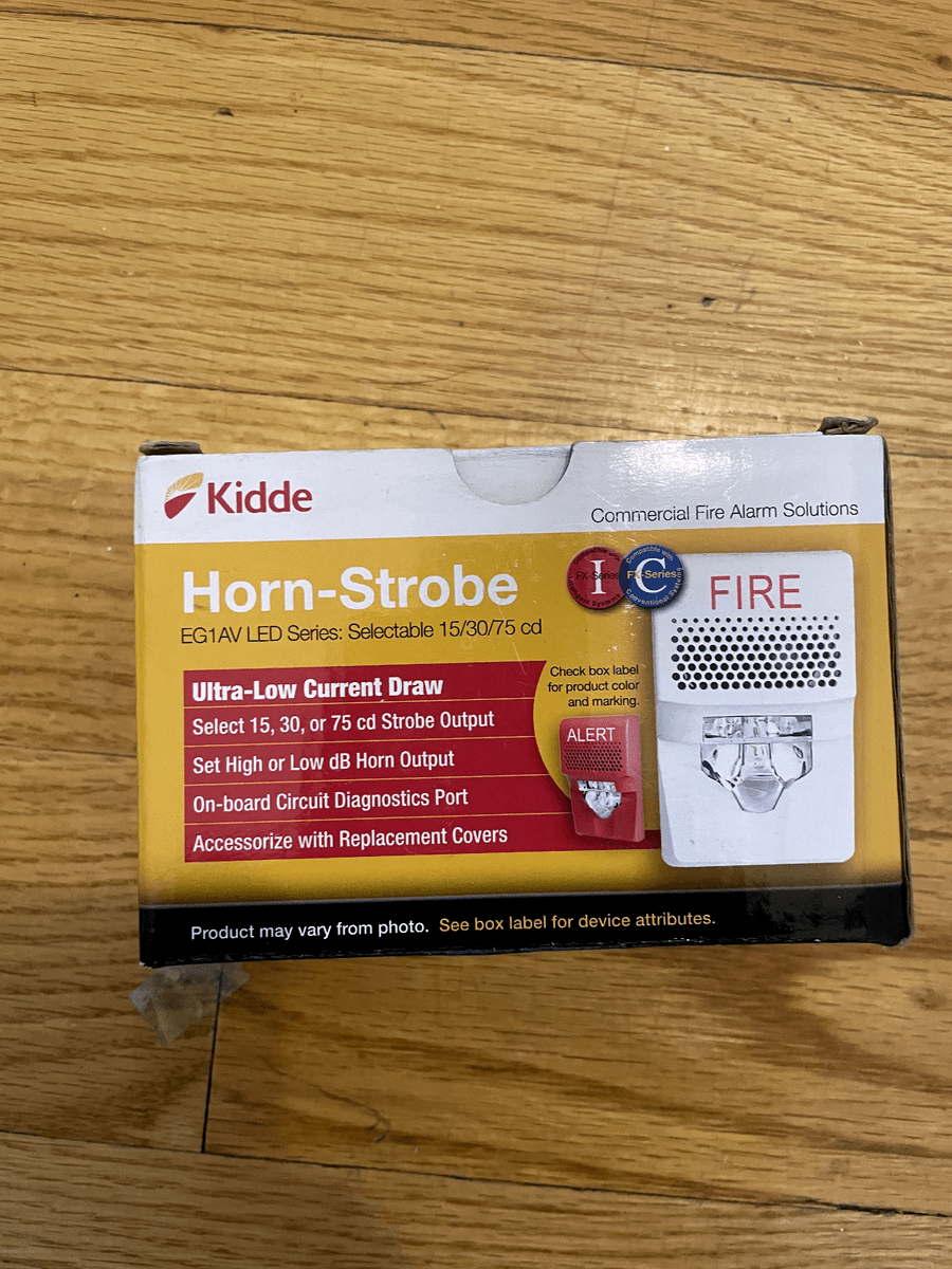 Kidde Compact Wall Cover Red Alert Visual for Fire Safety - Fire Protection Parts