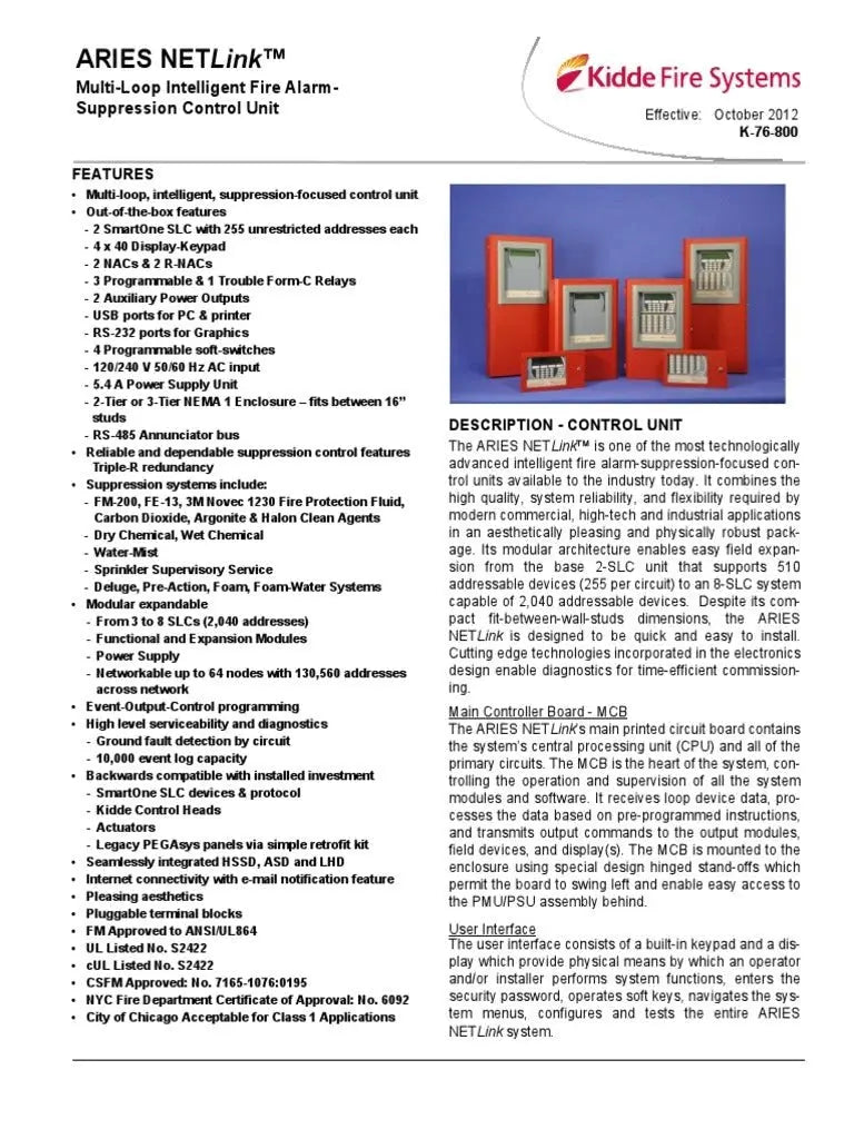 Kidde Expansion Module 500-Device Capacity for Fire Systems - Fire ...