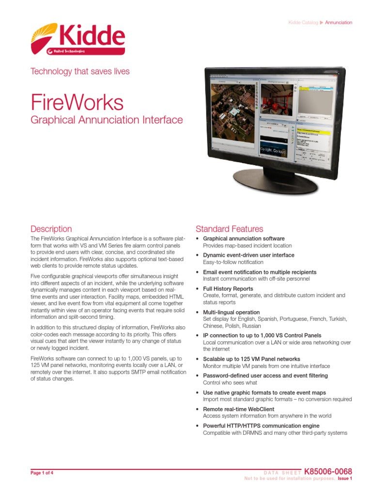 Kidde FireWorks Software with 5 Viewport Display for Pros - Fire Protection Parts