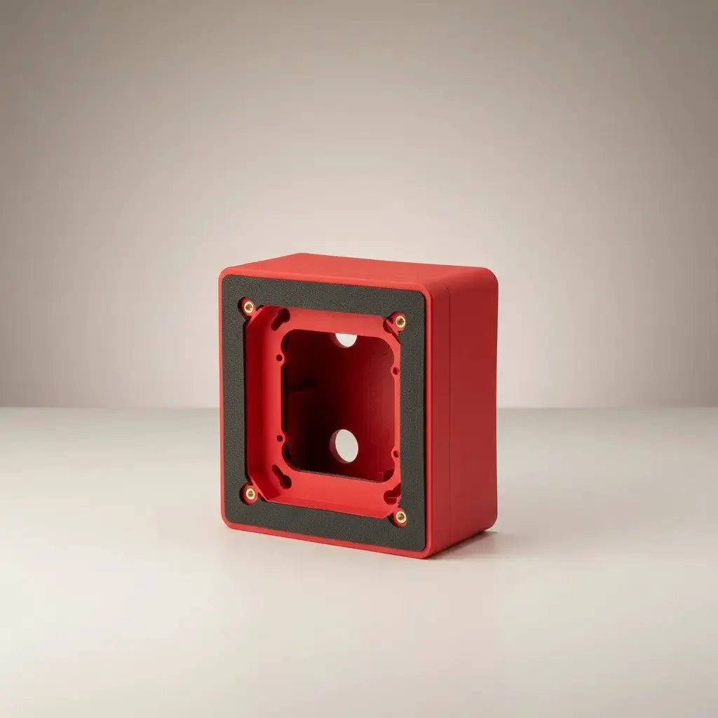 Kidde Flush Surface Mount Adapter Red for Fire Safety Systems by Kidde