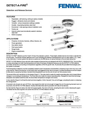 Kidde Heat Detector Rate Compensation 135°F Fire Safety System - Fire Protection Parts