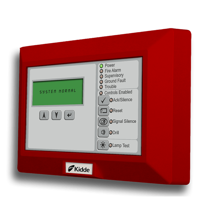 Kidde LCD Text Annunciator Fire Safety Monitor Red English - Fire Protection Parts