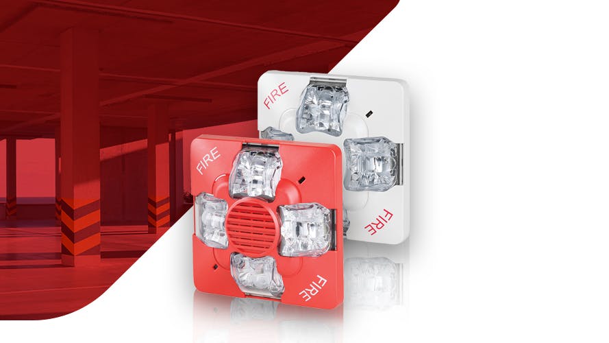 Kidde Low Frequency Wall Horn Red UL/FM Approved Safety Alarm - Fire Protection Parts