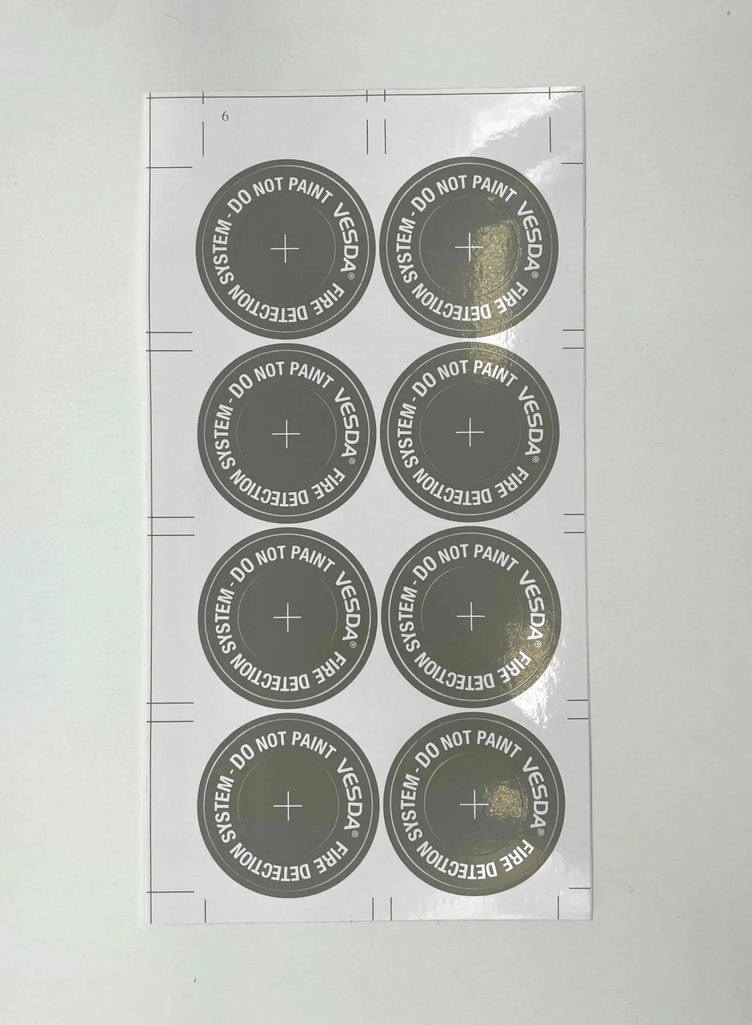 Kidde Miniature Sampling Point Labels Grey Durable Safety Tags by Kidde