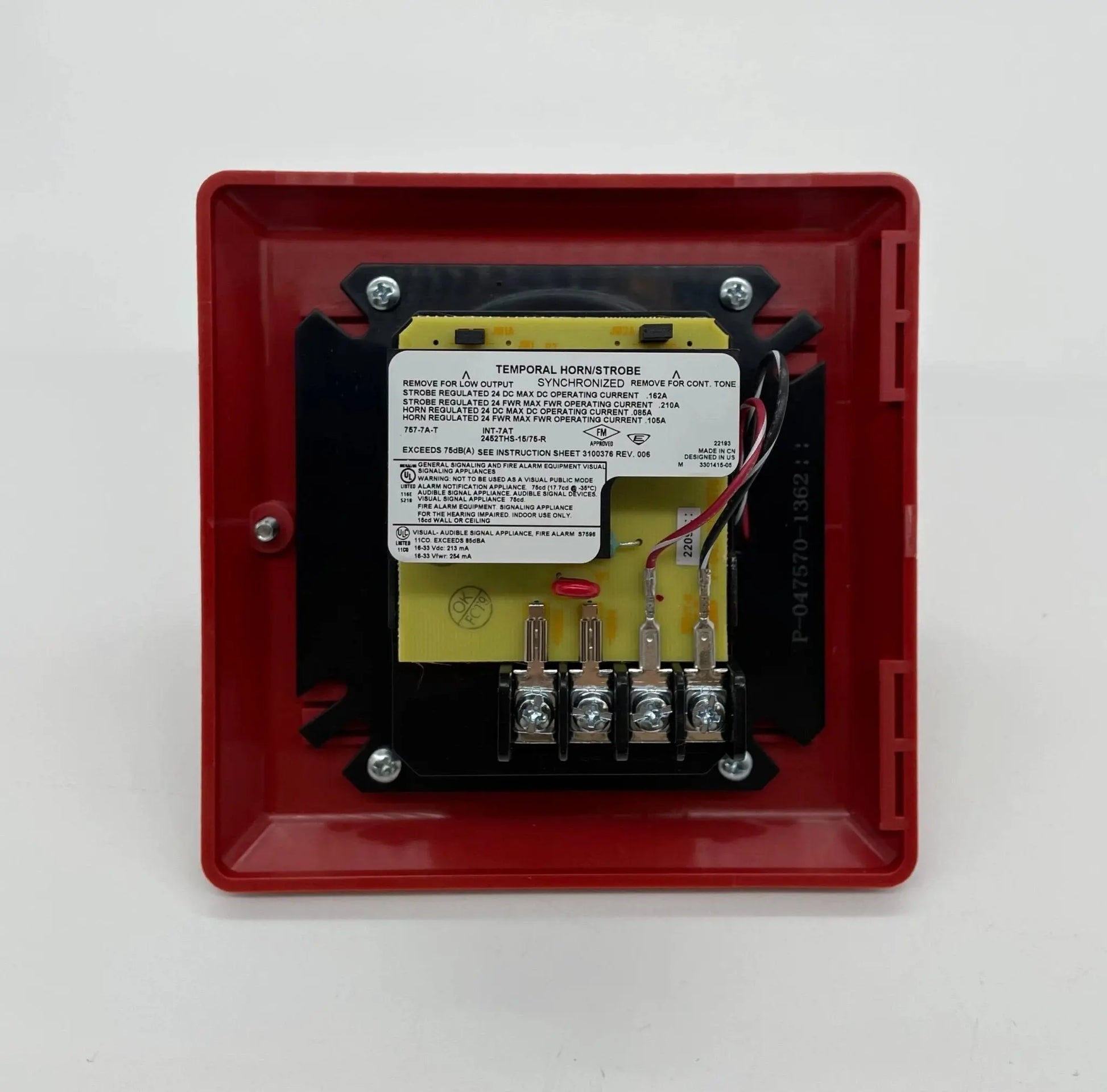 Kidde Strobe Fire Alarm 15/75 CD Red High-Visibility Safety Signal by Kidde