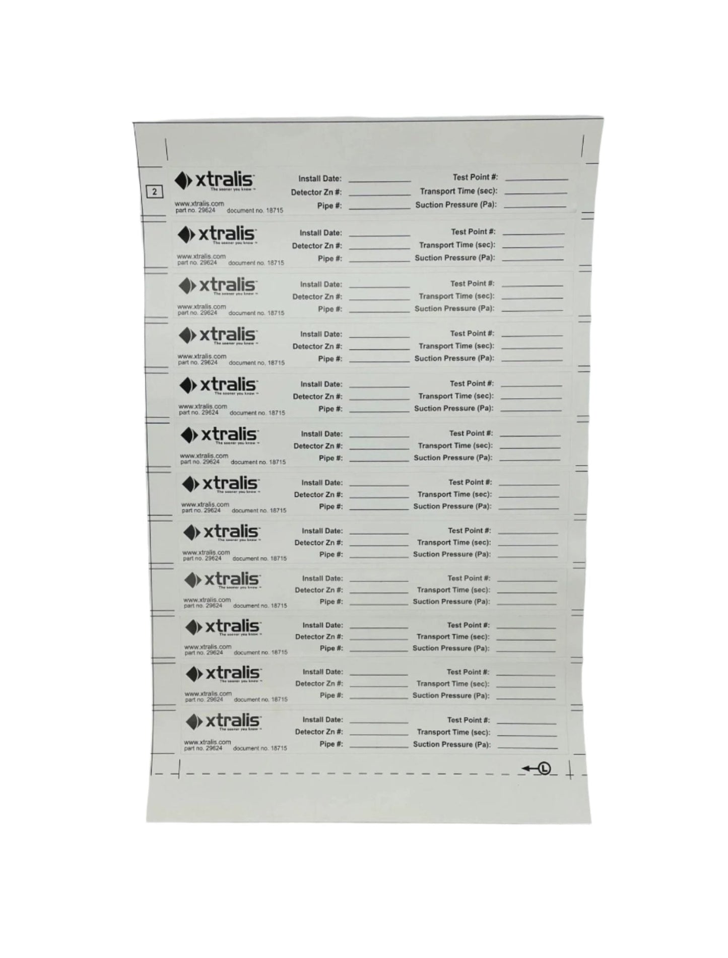 Kidde Test Point Pipe Labels Durable Fire Safety Identification - Fire Protection Parts