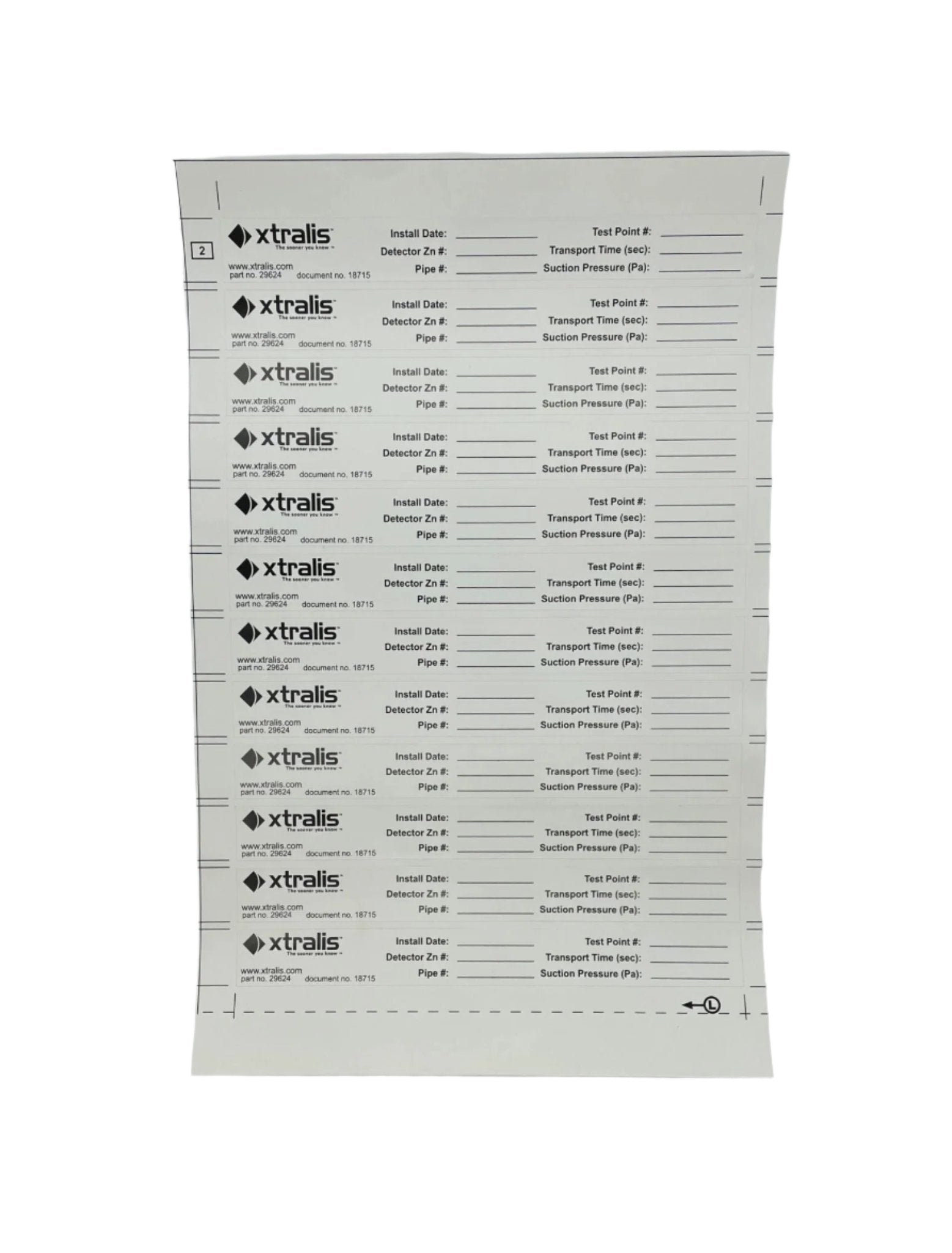 Kidde Test Point Pipe Labels Durable Fire Safety Identification - Fire Protection Parts