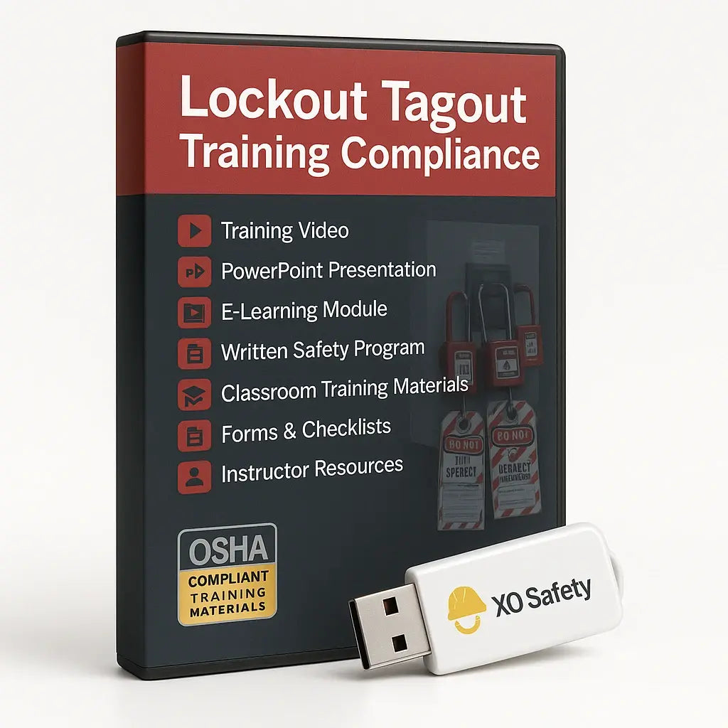 Lockout Tagout Safety Training Compliance Kit by XO Safety