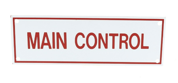 MAIN CONTROL SIGN - Fire Protection Parts