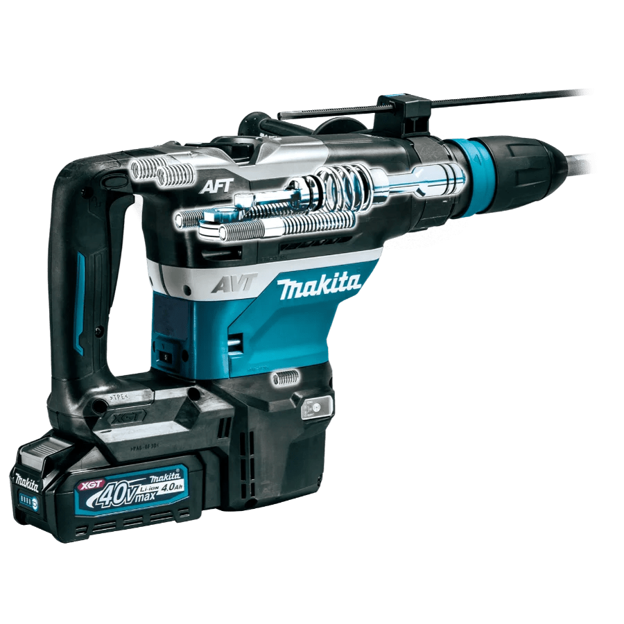 Makita GRH05M1 40V max XGT® Brushless 1‑9/16" SDS‑MAX AVT® Rotary Hammer Kit, AFT®, AWS® Capable (4.0Ah) - Fire Protection Parts