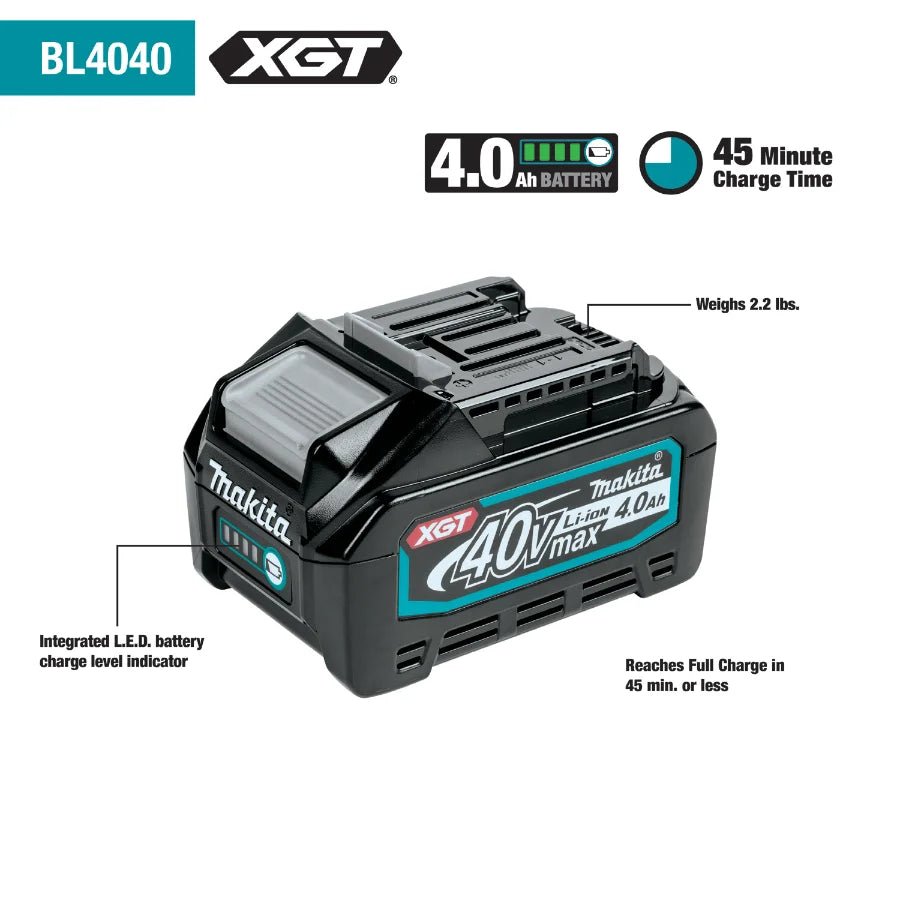 Makita GRJ02M1 40V max XGT® Brushless Cordless AVT® Orbital Recipro Saw Kit (4.0Ah) - Fire Protection Parts