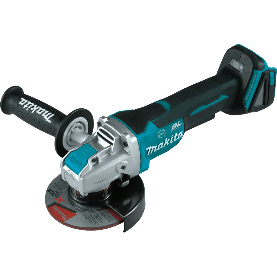 Makita XAG26Z 18V LXT Lithium - Ion Brushless Cordless 4 - 1/2 / 5" Paddle Switch X - LOCK Angle Grinder - Fire Protection Parts