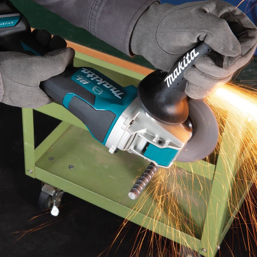 Makita XAG26Z 18V LXT Lithium - Ion Brushless Cordless 4 - 1/2 / 5" Paddle Switch X - LOCK Angle Grinder - Fire Protection Parts
