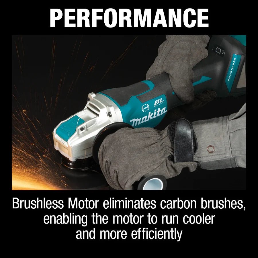 Makita XAG26Z 18V LXT Lithium - Ion Brushless Cordless 4 - 1/2 / 5" Paddle Switch X - LOCK Angle Grinder - Fire Protection Parts