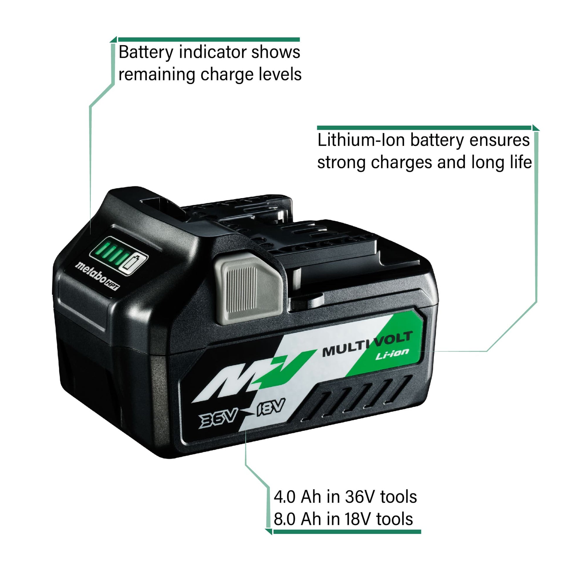 Metabo HPT 372121M 36V MultiVolt Battery - Fire Protection Parts