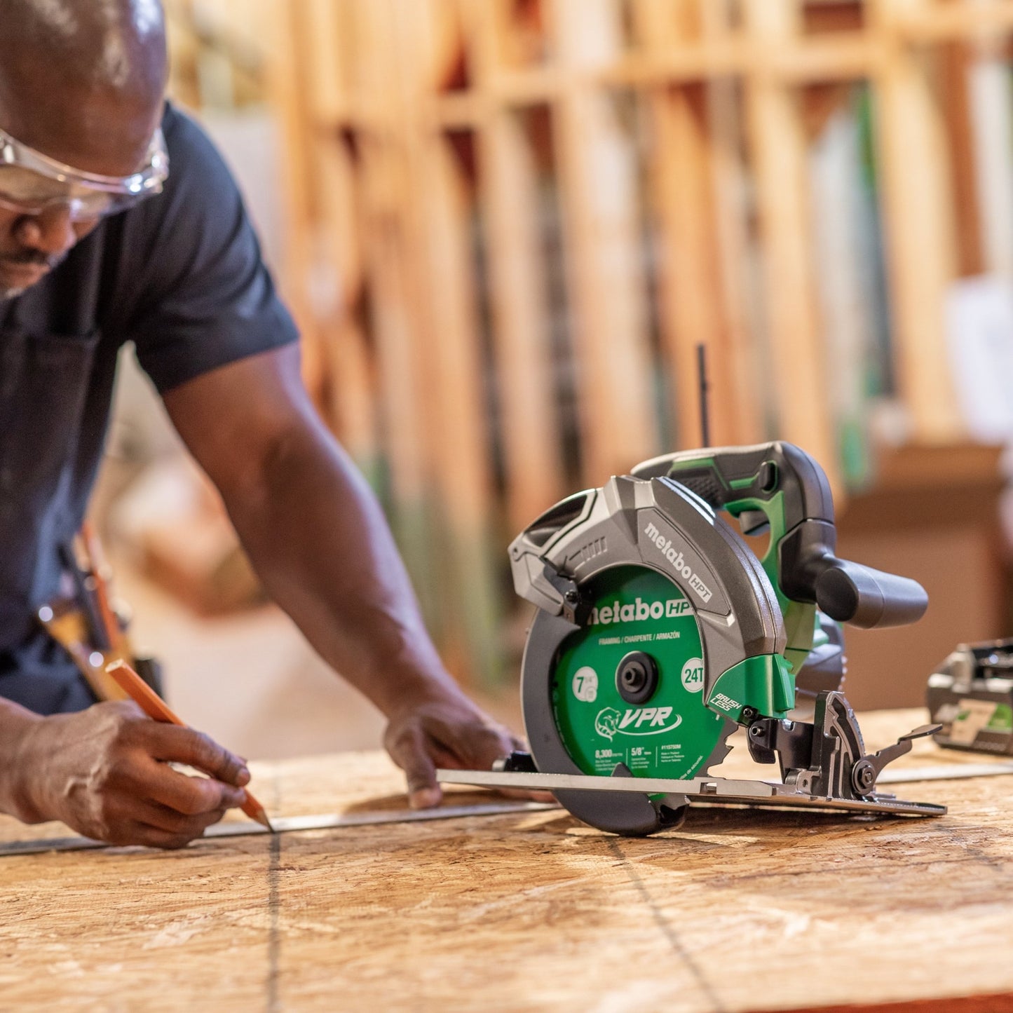 Metabo HPT C1807DAQ4M 18V MultiVolt 7 - 1/4 Inch Cordless Circular Saw - Fire Protection Parts