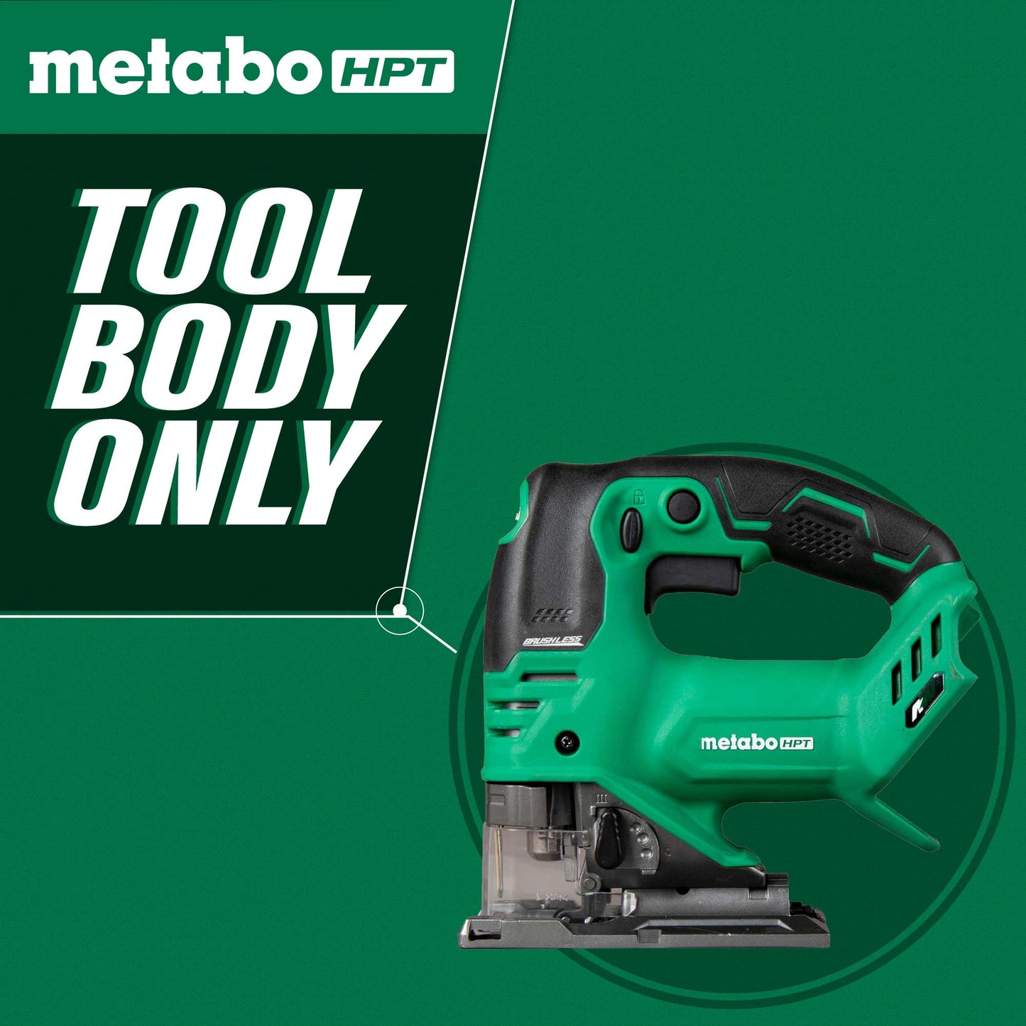 Metabo HPT CJ36DAQ4M 36V MultiVolt Cordless Brushless Orbital Jig Saw (Tool Body Only - Fire Protection Parts