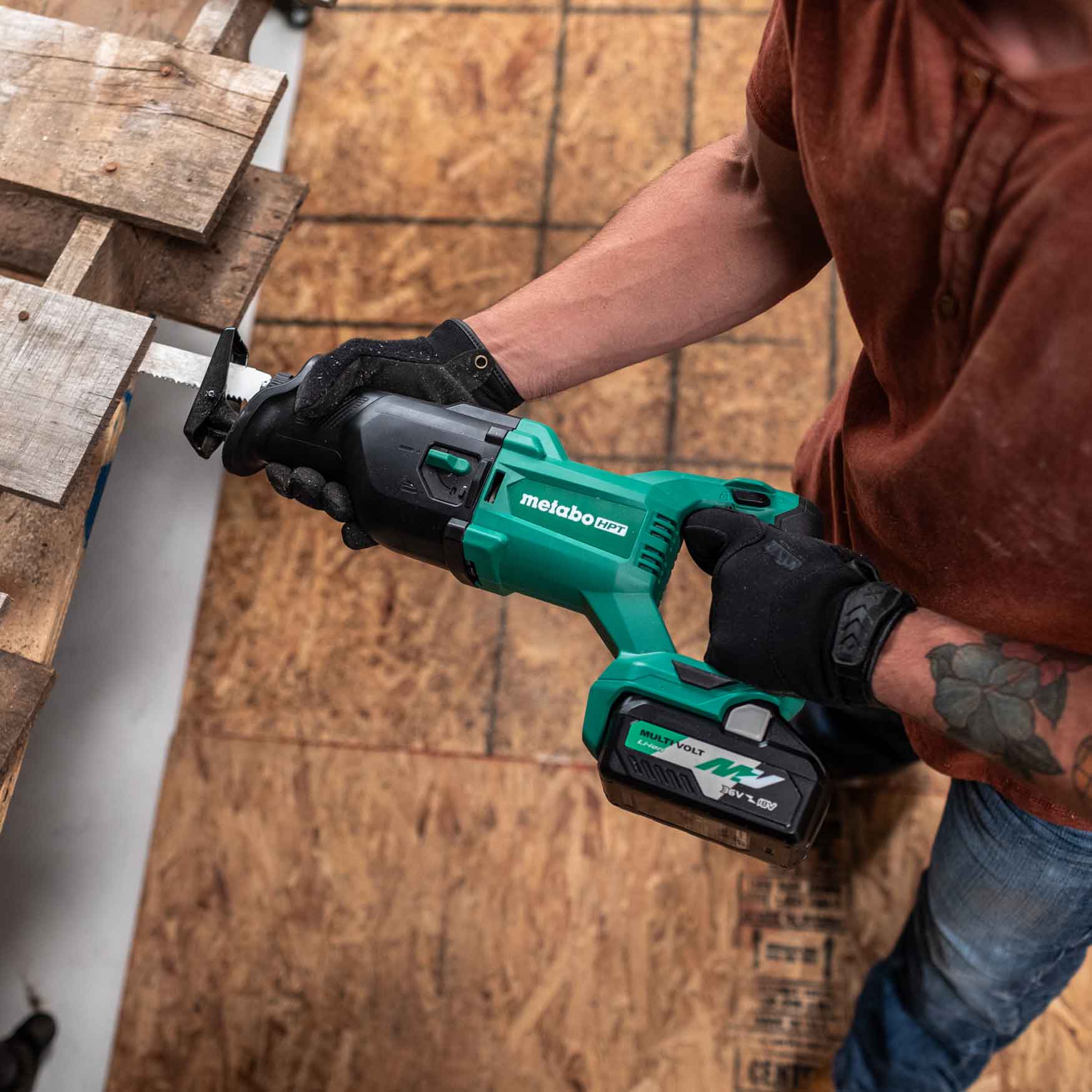 Metabo HPT CR18DBQ4M 18V MultiVolt Cordless Reciprocating Saw (Tool Body Only) - Fire Protection Parts