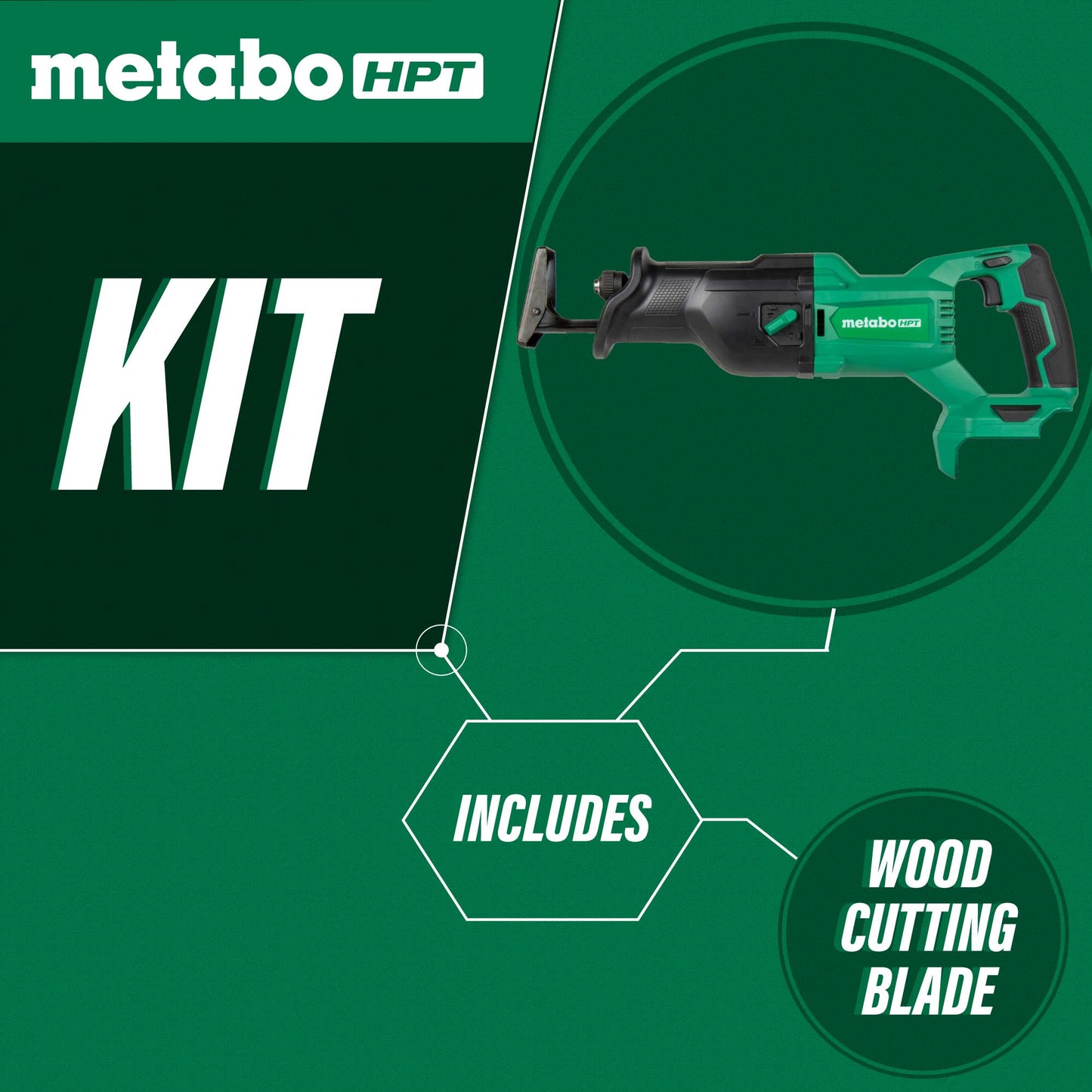 Metabo HPT CR18DBQ4M 18V MultiVolt Cordless Reciprocating Saw (Tool Body Only) - Fire Protection Parts