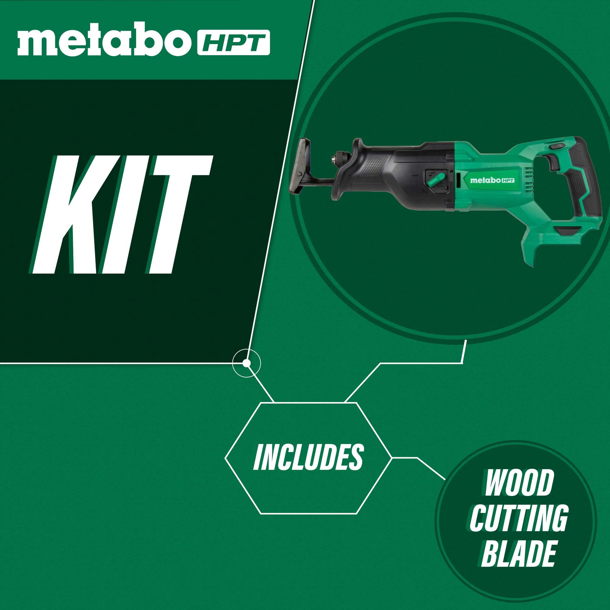 Metabo HPT CR18DBQ4M 18V MultiVolt Cordless Reciprocating Saw (Tool Body Only) - Fire Protection Parts