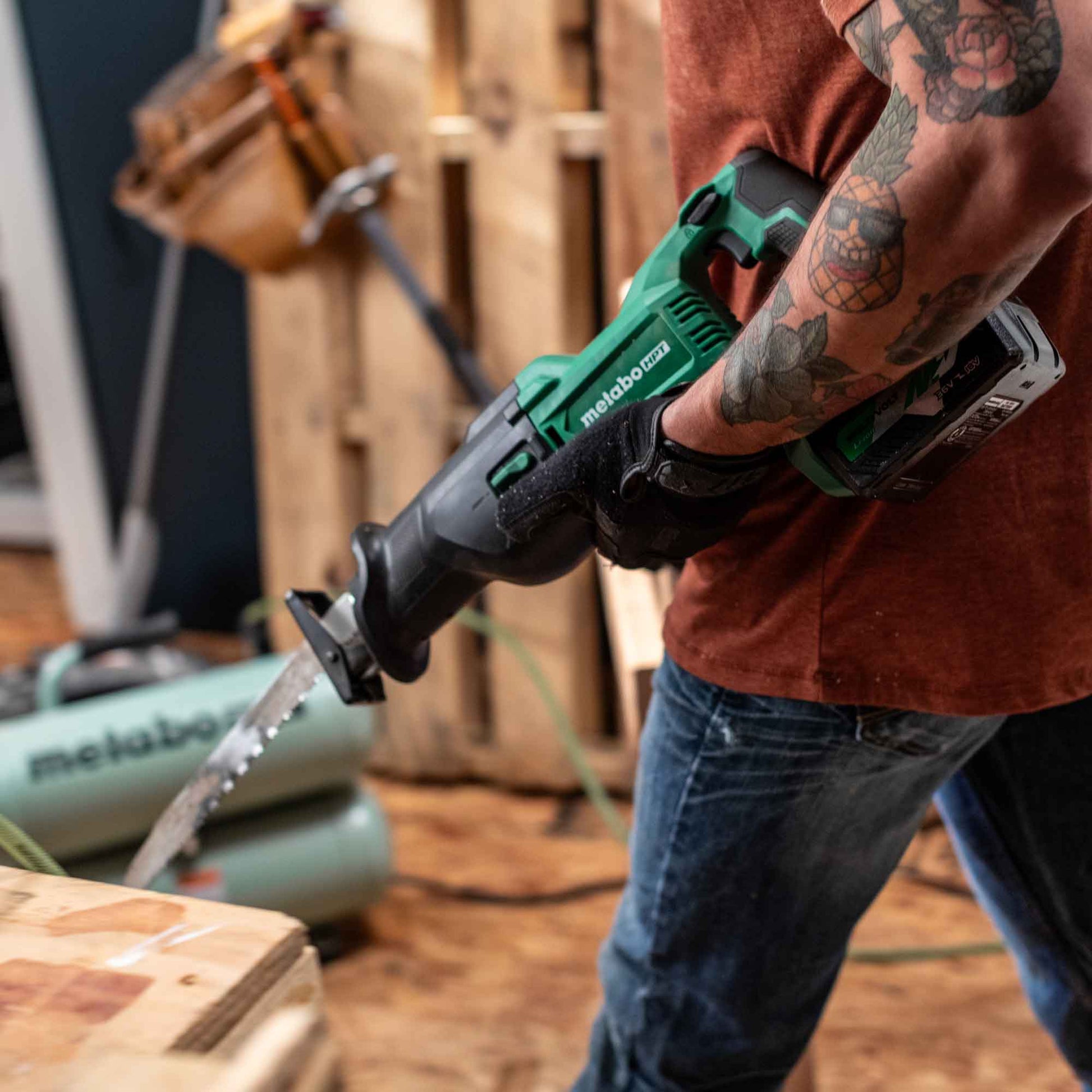 Metabo HPT CR18DBQ4M 18V MultiVolt Cordless Reciprocating Saw (Tool Body Only) - Fire Protection Parts