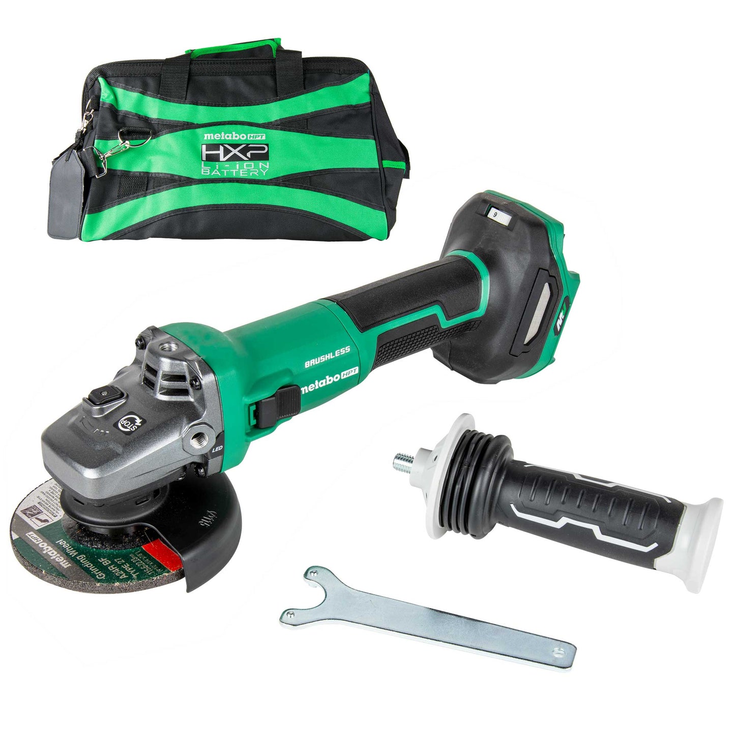 Metabo HPT G3612DVEQ6M 36V MultiVolt™ 4 - 1/2" Disc Angle Grinder, Slide Switch (Tool Body Only) - Fire Protection Parts