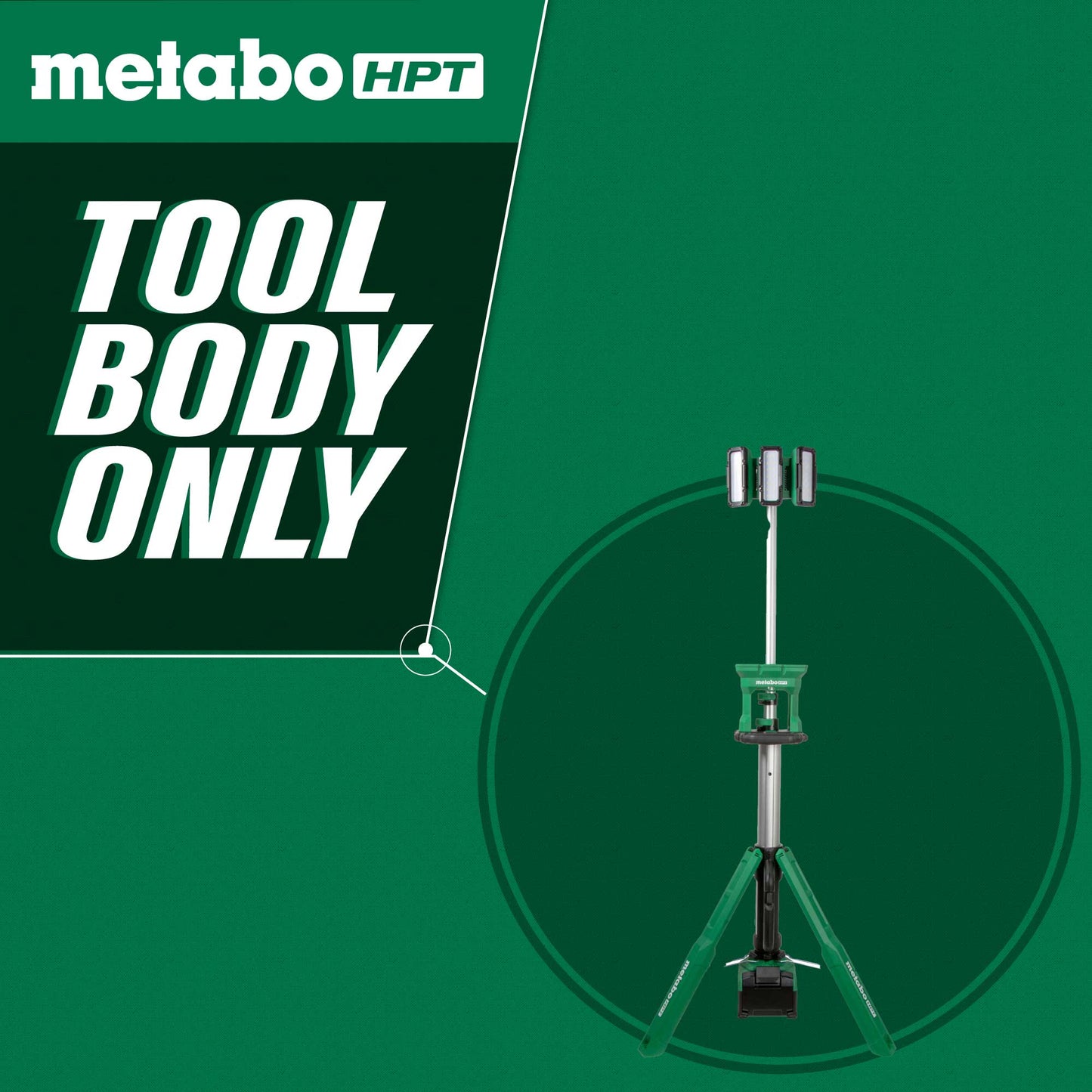 Metabo HPT UB18DGQ4M 18V MultiVolt™ Cordless 4,000 Lumen LED Tripod Site Light - Fire Protection Parts