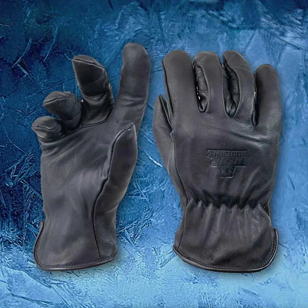 Midnight D409 Fleece Lined Water Resistant Black Leather Driver Gloves Winter Bear Knuckles Fire Protection Parts Midnight D409 - Premium Winter Jacket for Ultimate Comfort