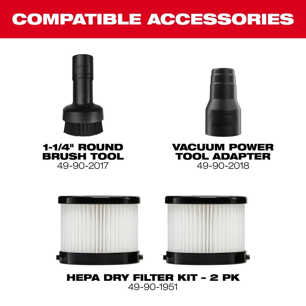 Milwaukee 0882 - 20 M18™ Compact Vacuum - Fire Protection Parts