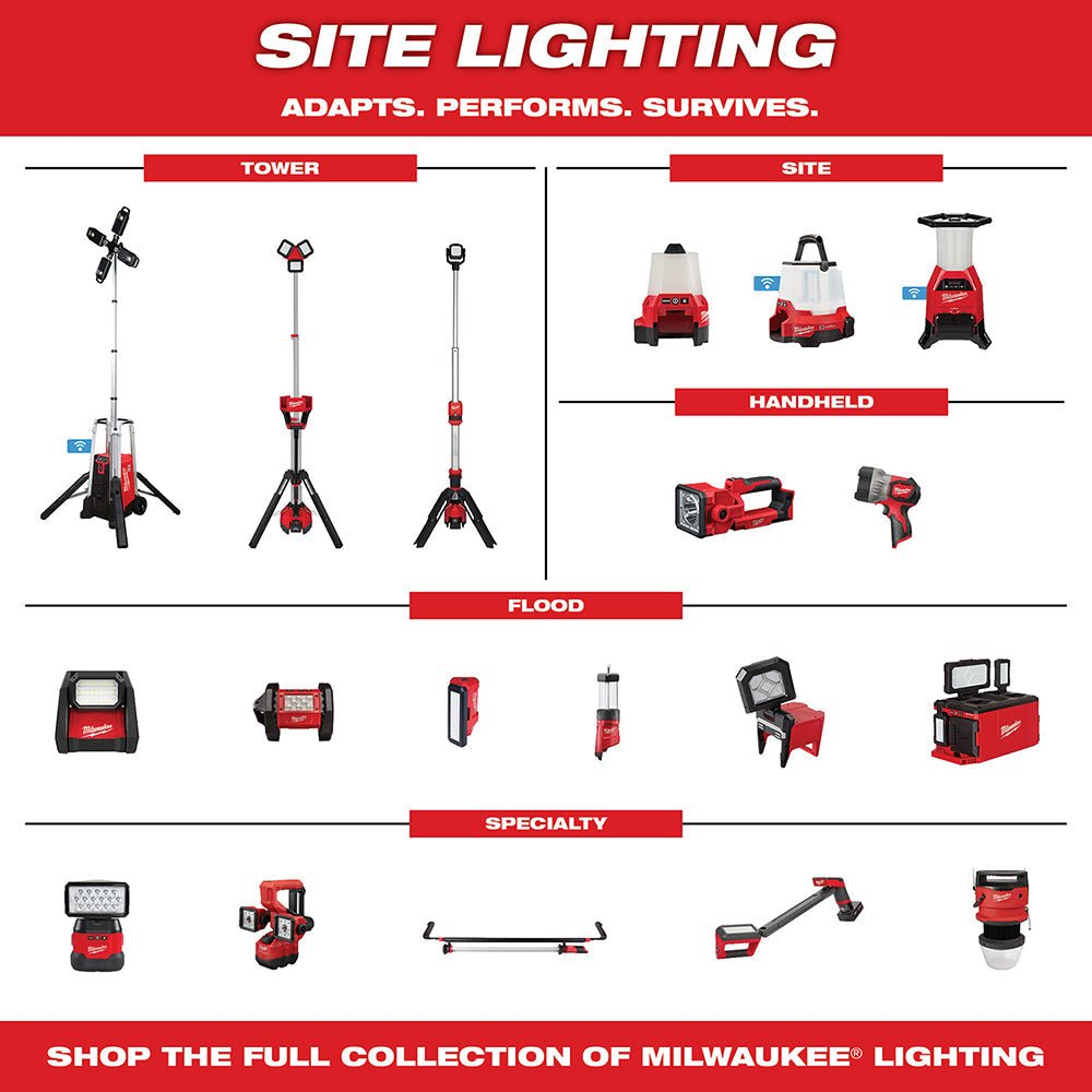 Milwaukee 2144 - 20 M18™ RADIUS™ Compact Site Light with Flood Mode - Fire Protection Parts
