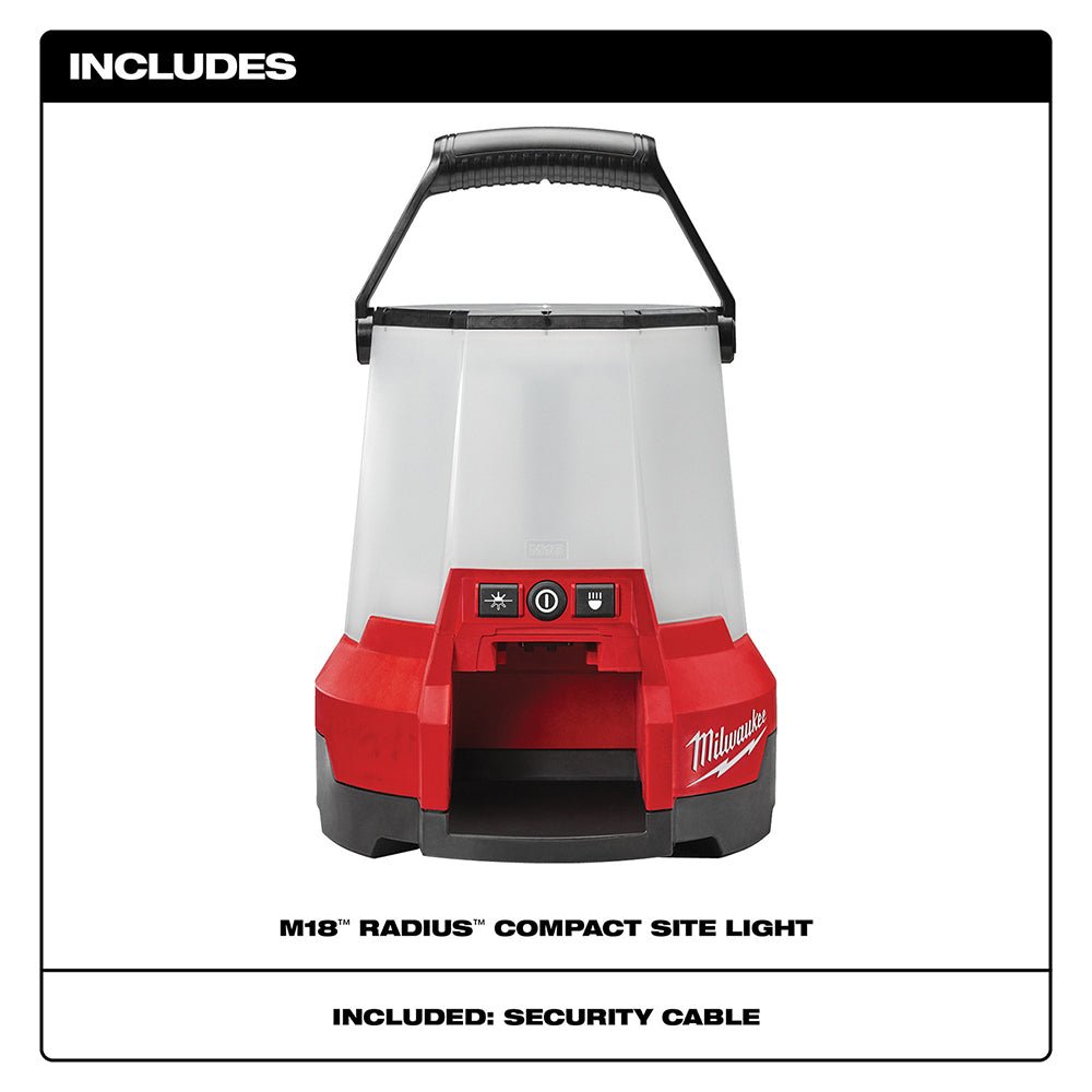 Milwaukee 2145 - 20 M18™ RADIUS™ LED Compact Site Light - Fire Protection Parts