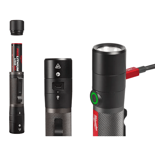 Milwaukee 2160 - 21 USB Rechargeable 800L Compact Flashlight - Fire Protection Parts