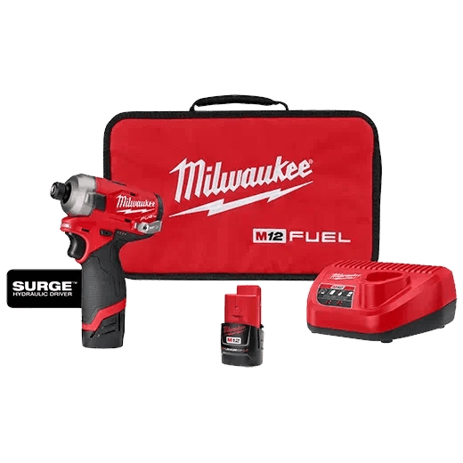 Milwaukee 2551 - 22 M12 FUEL™ SURGE™ 1/4" Hex Hydraulic Driver Kit - Fire Protection Parts