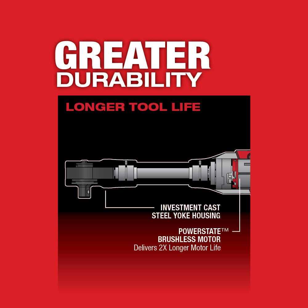 Milwaukee 2560 - 20 M12 FUEL™ 3/8 in. Extended Reach Ratchet - Fire Protection Parts