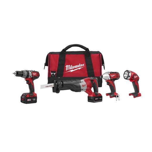 Milwaukee 2695 - 24 M18 Cordless LITHIUM - ION 4 - Tool Combo Kit - Fire Protection Parts