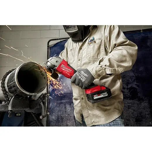 Milwaukee 2882 - 20 M18 FUEL™ 4 - 1/2" / 5" Braking Grinder w/ ONE - KEY™ Paddle Switch, No Lock (Tool Only) - Fire Protection Parts