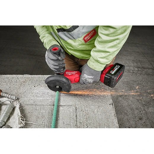Milwaukee 2882 - 20 M18 FUEL™ 4 - 1/2" / 5" Braking Grinder w/ ONE - KEY™ Paddle Switch, No Lock (Tool Only) - Fire Protection Parts