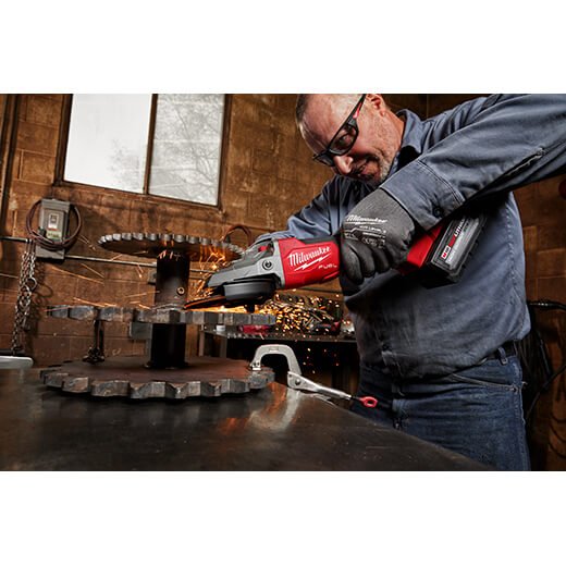 Milwaukee 2886 - 20 M18 FUEL™ 5" Flathead Braking Grinder, Paddle Switch No - Lock (Tool Only) - Fire Protection Parts