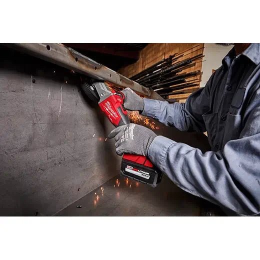 Milwaukee 2887 - 20 M18 FUEL™ 5" Flathead Braking Grinder, Slide Switch Lock - On (Tool Only) - Fire Protection Parts