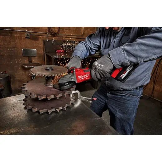 Milwaukee 2887 - 20 M18 FUEL™ 5" Flathead Braking Grinder, Slide Switch Lock - On (Tool Only) - Fire Protection Parts
